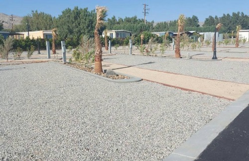 Desert Hot Springs RV Rental | New Modern RV Resort with Mountain Views Site 71
