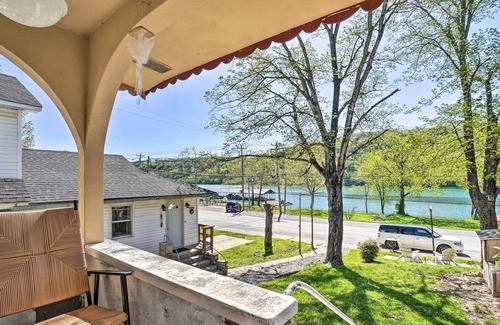 Rockaway Beach Apartment | NEW! Studio w/ Porch Across From Lake Taneycomo!