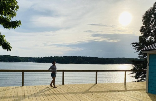 Steele Creek Cabin | New Waterfront Cabin On The Large Sundeck 1 Bedroom Cabin by Redawning