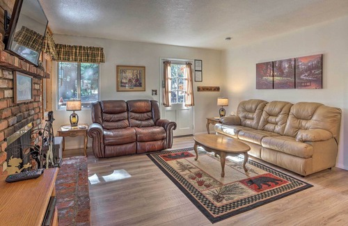Wrightwood Cabin | NEW! Whimsical Pinecone Cottage w/ Fire Pit & Deck