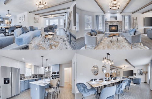 Pocono Pines House | NewBuild 6 EnsuiteBdrms/7Ba Private Out/Indoor Pool&Spa/Sauna/Game Floor/EV Chrg