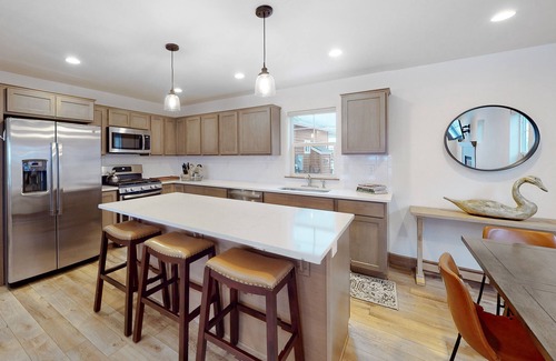 Dover Bay House | Newly built 2-story home with fireplace & great porch - walk to the river