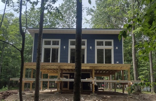 Baileys Harbor House | Newly constructed rental nestled in the woods, 2-bedroom house in Baileys Harbor