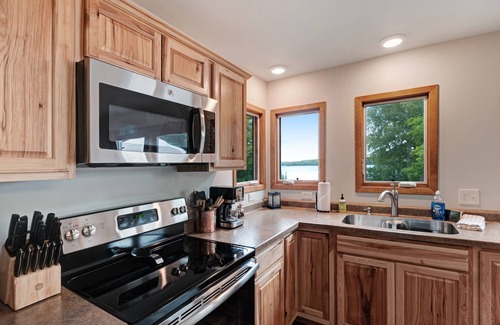 Presque Isle House | Newly remodeled lake home w/panoramic views & private swimming area