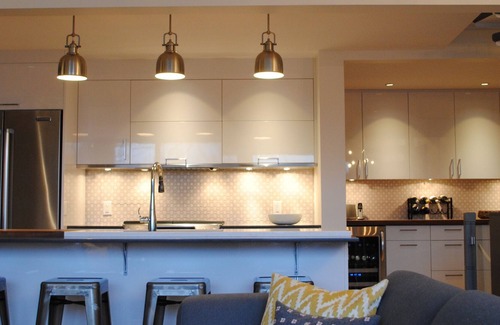 Domaine Nansen Condo | Newly renovated contemporary chalet right on mountain with hot tub