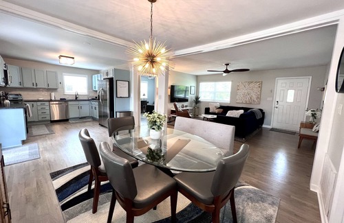 Green Meadow House | Newly renovated home with private heated saltwater pool, close to beach and UNCW