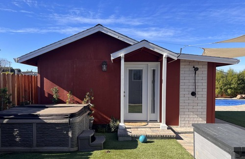 Santa Cruz Cottage | Newly renovated private Cottage with pool and hottub! 5 min to beach!