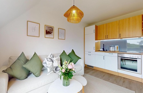 Hornum Apartment | Newly renovated vacation apartment for 4 people in the Green Valley with swimming pool and sauna