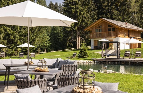 Tamsweg Ski Chalet | Nice chalet in Wölting with natural swimming pond