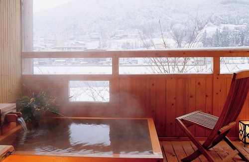 Gero Onsen House | Nonsmoking room Twin bedroom View of the cit /Gero Gifu