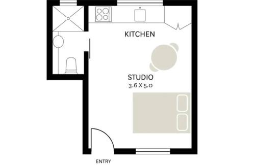 Willoughby Apartment | North Sydney Studio with Car Park AC