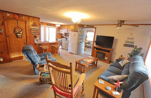 Prudenville Cabin | North View Cabins #1 - Comfortable 2Bed/1Ba Cabin with Private Deck on the Lake!