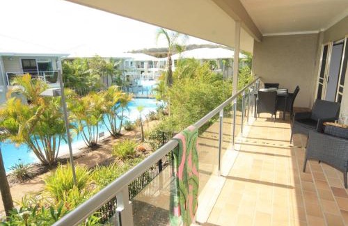 Salamander Bay Apartment | Oaks Pacific Blue 339 Huge Resort Lagoon Pool