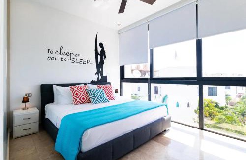 Zazil-ha Apartment | Oasis 2BR btw 5ta and Beach Early-Late Check in-out option