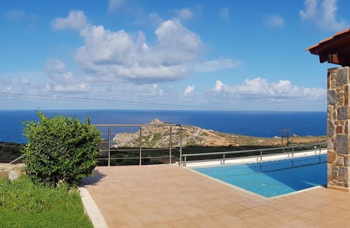 Livadia Villa | Oasis of peace, fantastic sea views, large heated pool and whirlpool