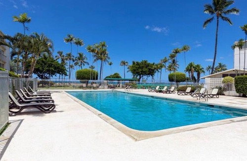 Makaha Condo | Ocean Oasis steps away w/private lagoon.