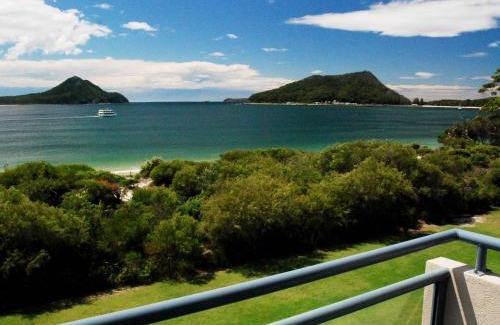 Nelson Bay Apartment | Ocean Shores 12 Waterfront Unit with Sensational Water Views WiFI and Air Conditioning