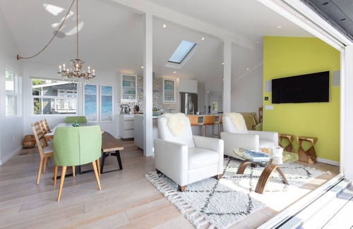 South Laguna House | Ocean View from Kitchen & Living Space that flows onto Deck!