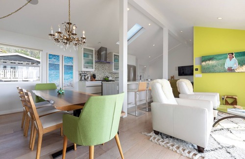 South Laguna House | Ocean View from Kitchen & Living Space that flows onto Deck!