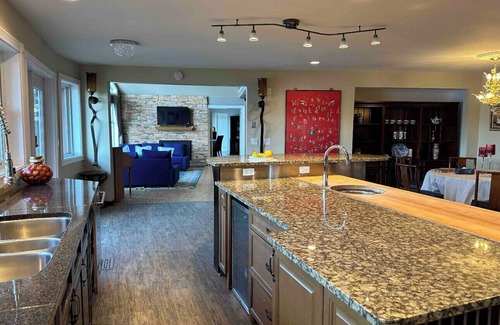 Juan de Fuca Electoral Area House | Ocean view use with huge party deck
