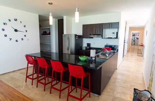 Chicxulub Puerto Apartment | Ocean views from all rooms, Beachfront Paradise