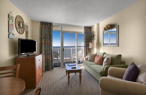 Arcadian Shores Resort | Oceanfront Double Suite w/Private Balcony + Official On-Site Rental Privileges