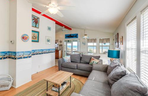 Topsail Beach House | Oceanfront Gem with Rooftop Deck Steps to Sand
