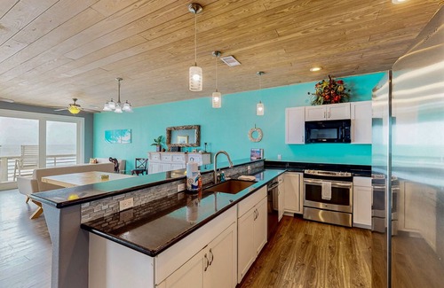 Gilchrist House | Oceanfront home with balconies, fireplace & views - steps from the beach