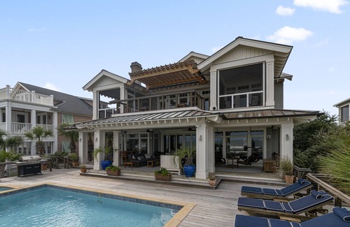 North Litchfield Beach House | Oceanfront house with separate carriage house & private swimming pool at North Litchfield Beach.