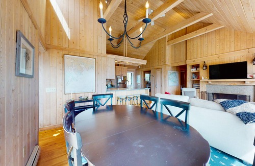 Brooklin House | Oceanfront retreat with sunrise views, screened porch, & deck