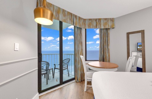Myrtle Beach Hotel | Oceanfront Studio | Pool, Oceanfront Fire Pit and more
