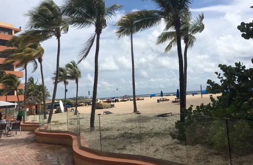 Pompano Beach Resort | Oceanfront Studio! Step from your door to the beach! Your own private entrance!