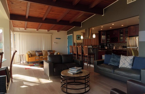 Pedro Point House | Oceanview Family Retreat with Saltwater Hot Tub – Steps from the Beach