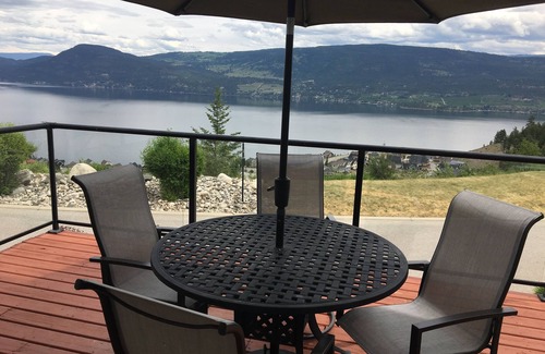 Central Okanagan Cottage | Off season rates. Fire table, steps to pool fantastic view!
