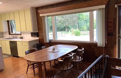 East Leroy House | Okon's Underground Rental Battle Creek scenic venue pond/river 70's wildlife