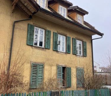 Burgdorf Apartment | Old Charming Rustic Swiss Mansarde 60m2 Center Burgdorf Parking Small Bath