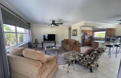 Fort Pierce House | On Hutchinson Island. Large upstairs suite, private pool, beach is minutes away.
