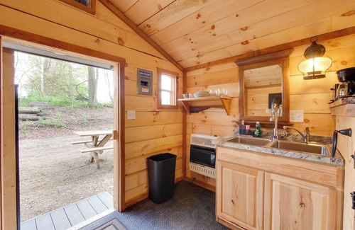 Blissfield Apartment | On-Site Trails to Mohican River: Tiny Home Retreat