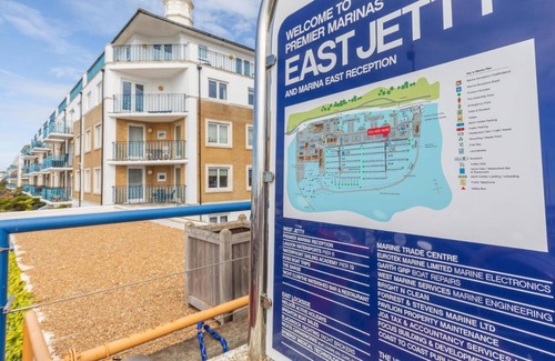 Seafront Apartment | On the Water 3 Waterside Studio Mezzanine Bedroom Terrace Overlooking the Harbour