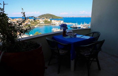 Kali Apartment | One bedroom apartment with balcony and sea view Kali, Ugljan (A-14116-e)