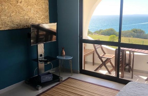 Vale de Centianes Apartment | One bedroom appartement at Carvoeiro 50 m away from the beach with sea view and furnished balcony