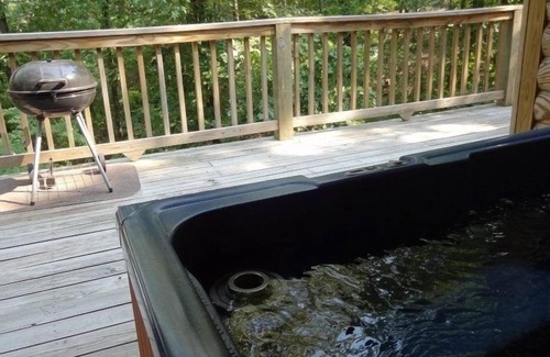 Mount Ida Cottage | One bedroom, one bath log-sided cottage with private hot tub on Lake Ouachita. by RedAwning