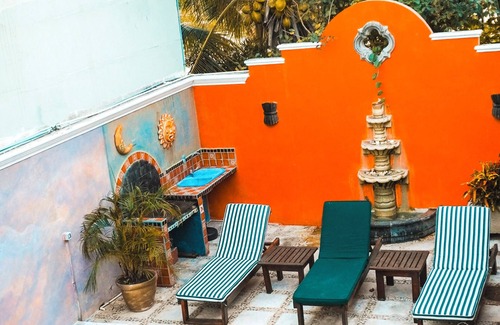 Colonia Salina Chica Apartment | One Bedroom Suite, Serene, Pool, Gardens, Rooftop Terrace, Kitchenette