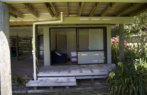 Onemana House | ONEMANA. Premium location. Walk across the road to the beach.