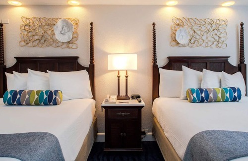 St. Pete Beach Hotel | Onsite Pool, Resort View Hotel Room Balcony at Island Grand at TradeWinds