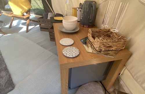 Dwyran RV Rental | Opulent Emperor Tent: Luxury Glamping