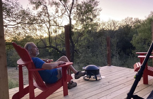 Marble Falls RV Rental | Orrasis, "Me Time" tent, MEANDER