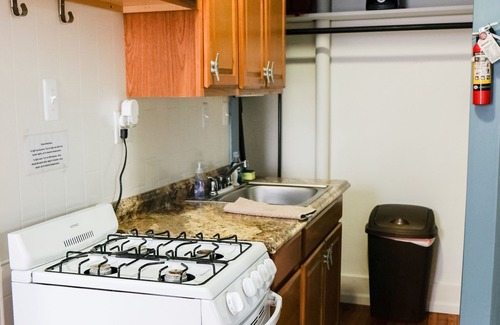 Anchorville Apartment | Our Aft Cabin is clean & comfy & comes with boat slip & trailer parking!