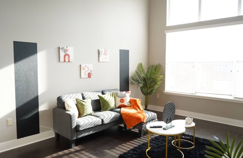 Beachwood Apartment | Our bright and airy apartment offers 1 bedroom, featuring a queen-size bed