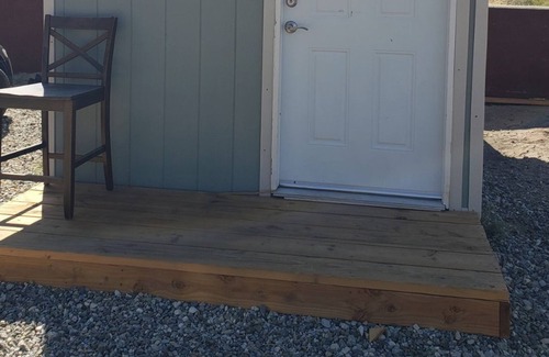 Cabazon Cabin | Our Off-Grid Tiny Cabin awaits you and your desert adventure. Sleeps up to 3.